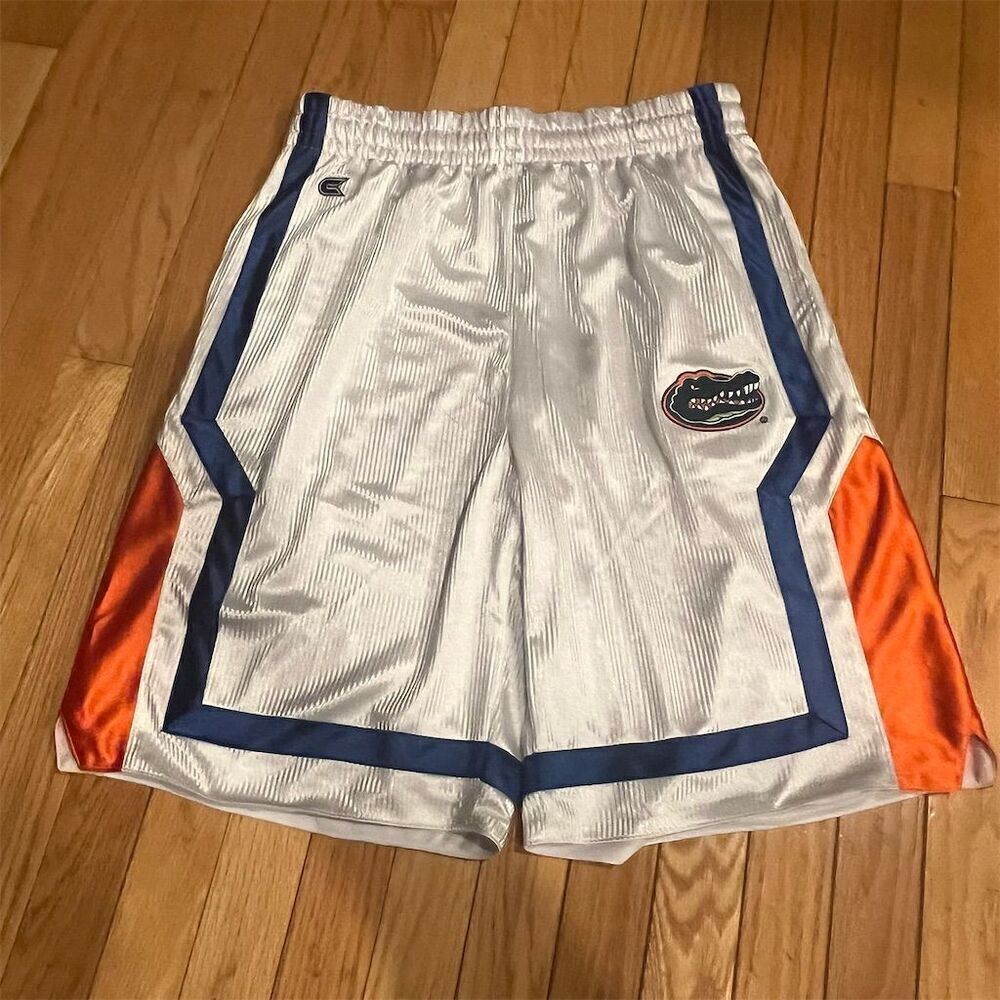 Colosseum Men's Florida Gators Basketball Shorts White Size M